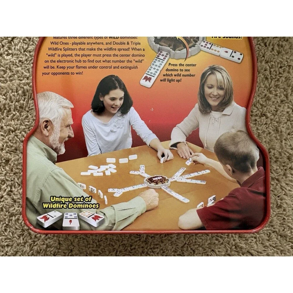Fundex Wildfire Dominoes Game 100% Complete 2005 Tested Lights and Sounds